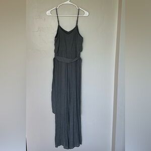 Flawless Gray Sleeveless Wide Leg Jumpsuit